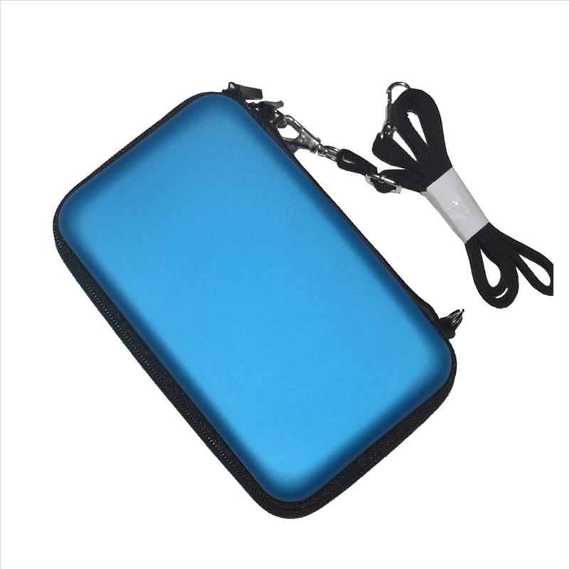 EVA Hard Cover Protective Carry Case Storage Case Cover Portable Travel Organizer Case for Nintendo New 3DS（Blue）